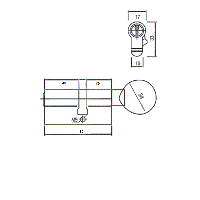 Цилиндр 12180/СTКА (40x10x30) 5 ключей