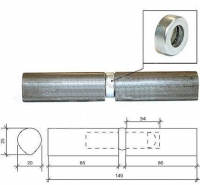 Петля для металлических дверей 20"140mm