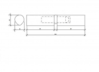 Петля для металлических дверей 16"100mm