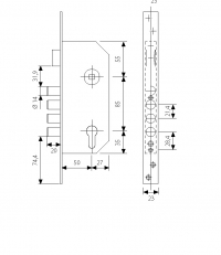 Корпус замка 3200N SS