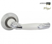 Дверная ручка Adden bau FLAMINGO V204 ENAMEL CHROME (белая эмаль / хром)