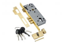 Замок врезной ADDEN BAU LOCK 4585 5-60B D  GOLD (золото)