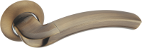 Дверная ручка со сменными дизайнерскими накладками Adden bau TWIN A127-02 Bronze (Матовая бронза)