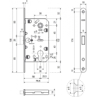 Корпус замка AGB PZ POLARIS 2XT (титан)