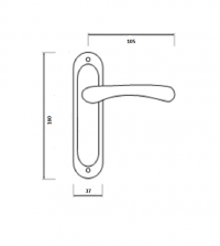 Дверная ручка - Palermo Z14-0K-01-01