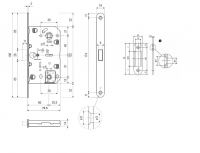 Защелка сантехническая MC96AB