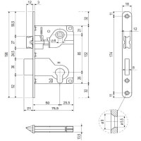 Корпус замка C85C PB