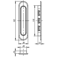 Ручки-купе SDH-01SN