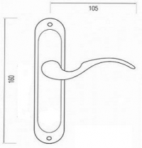 Дверная ручка - Osimo Z09-0K-22-90