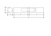 Петля для металлических дверей 16"120mm