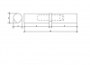 Петля для металлических дверей 16"100mm