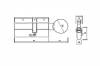 Цилиндр 12190/BTК (45x10x35) 5 ключей