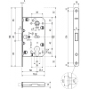 Корпус замка AGB PZ POLARIS 2XT (матовый хром)