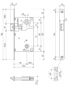Межкомнатная защёлка C90B CP