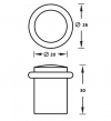 Archie A02 MAB/ACF (матовая античная латунь/античный кофе)