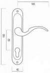 Дверная ручка - Osimo Z09-3K-22-90