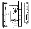 Корпус замка 10152/R 45мм BP
